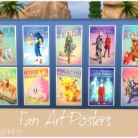 Fan Art Posters - Sims 4